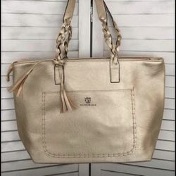 Gold Braided Shoulder Bag