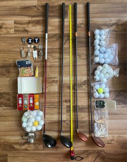 TaylorMade Golf Club Lot + 45 Golf Balls & Accessories