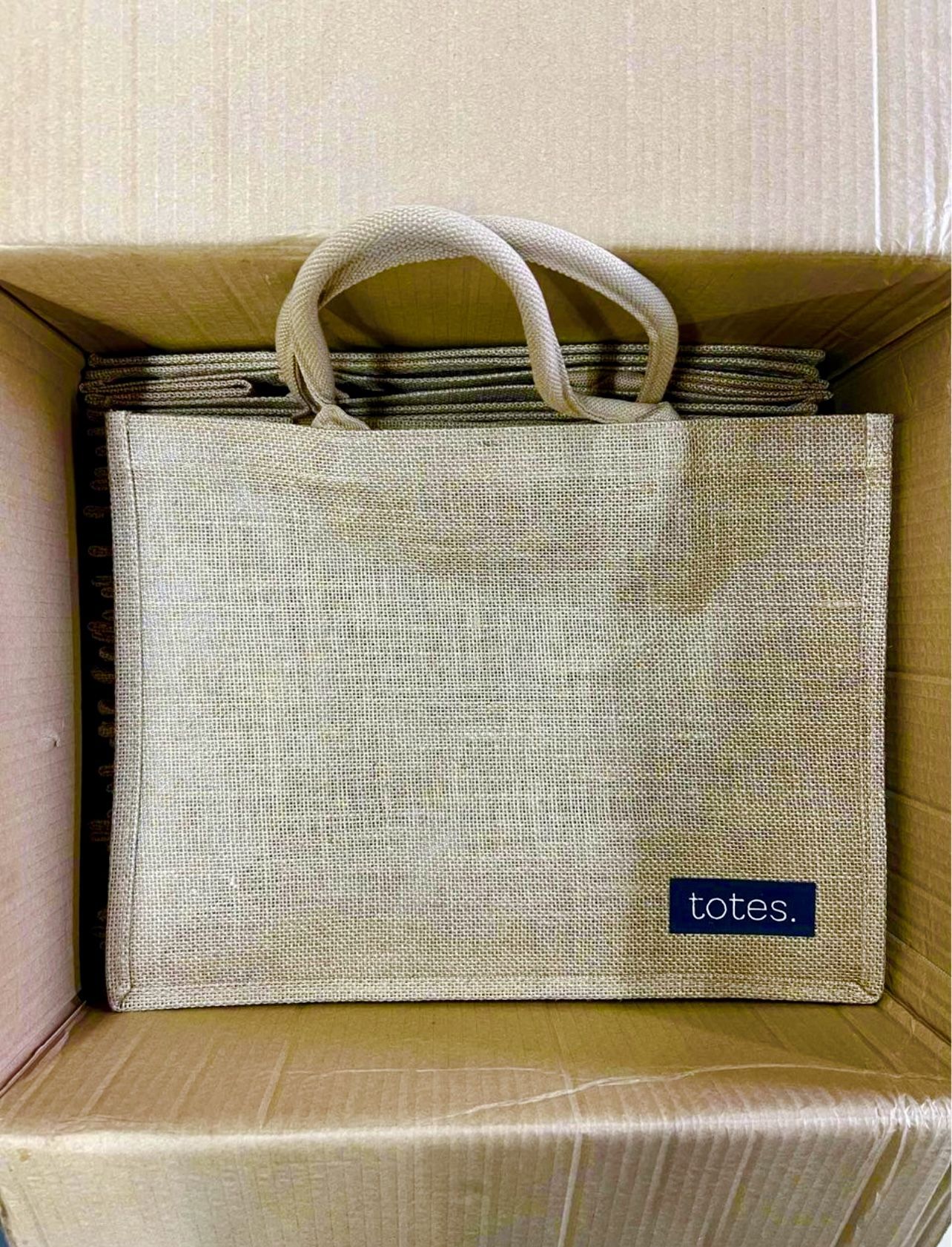 Tote Bags with Handles Burlap Jute Tote