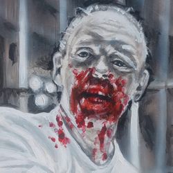 Hannibal Lecter Portrait By Brandy Devoid 