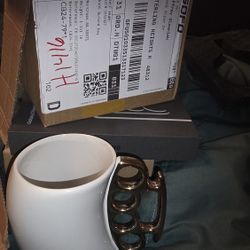 Brass Knuckle Coffee Cup