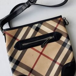 BURBERRY Multicolor Nova Check PVC and Patent Leather Dryden Crossbody Bag