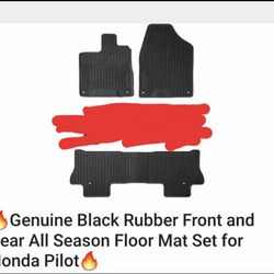 Honda pilot rubber mats. 2016/ 2020