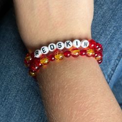 Washington Redskins theme bracelet