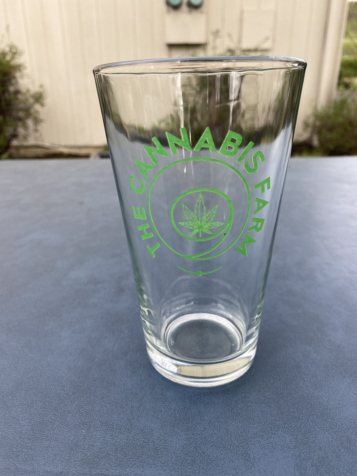 Clear Green Glass Cup