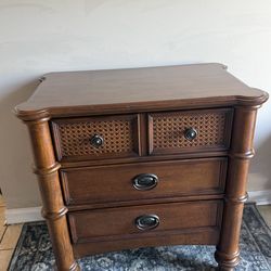 Set of 2 Faux Bamboo Nightstands Tommy Bahama Style