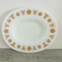 Vintage Pyrex Butterfly Gold Underplate. Replacement for use with gravy dish (not included)