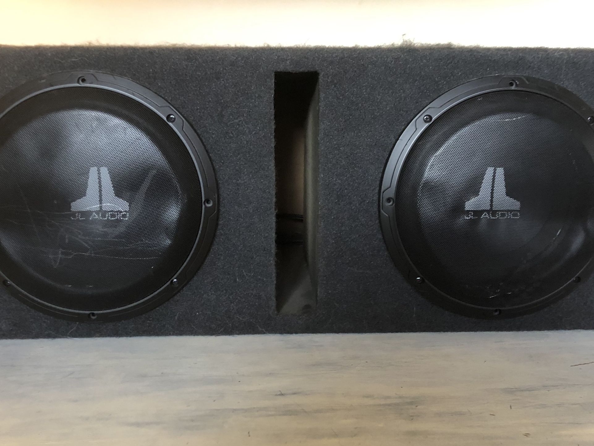 JL Audio (two) 10 Inch Subwoofers / Alpine Amplifier