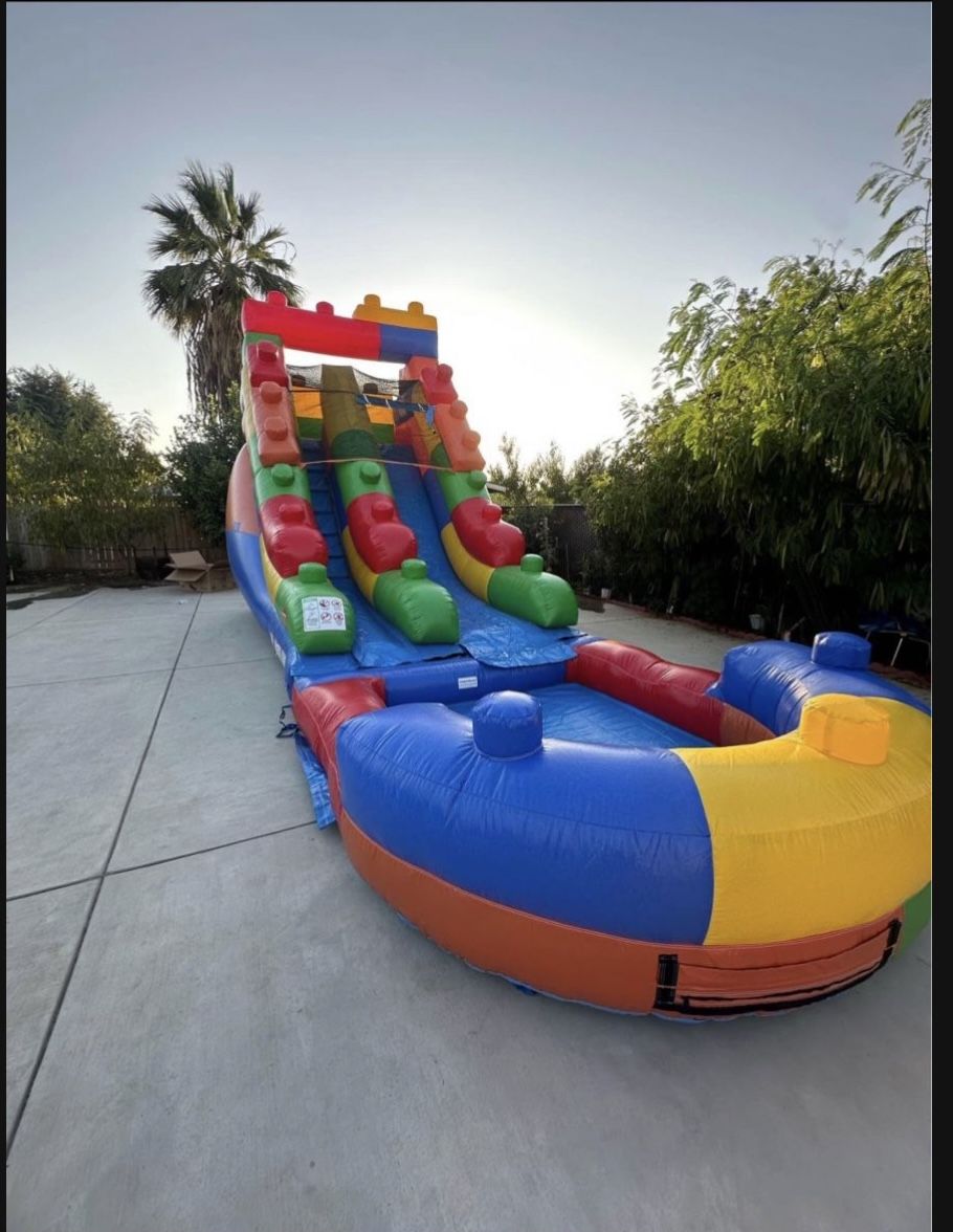 16 Ft Lego Waterslide