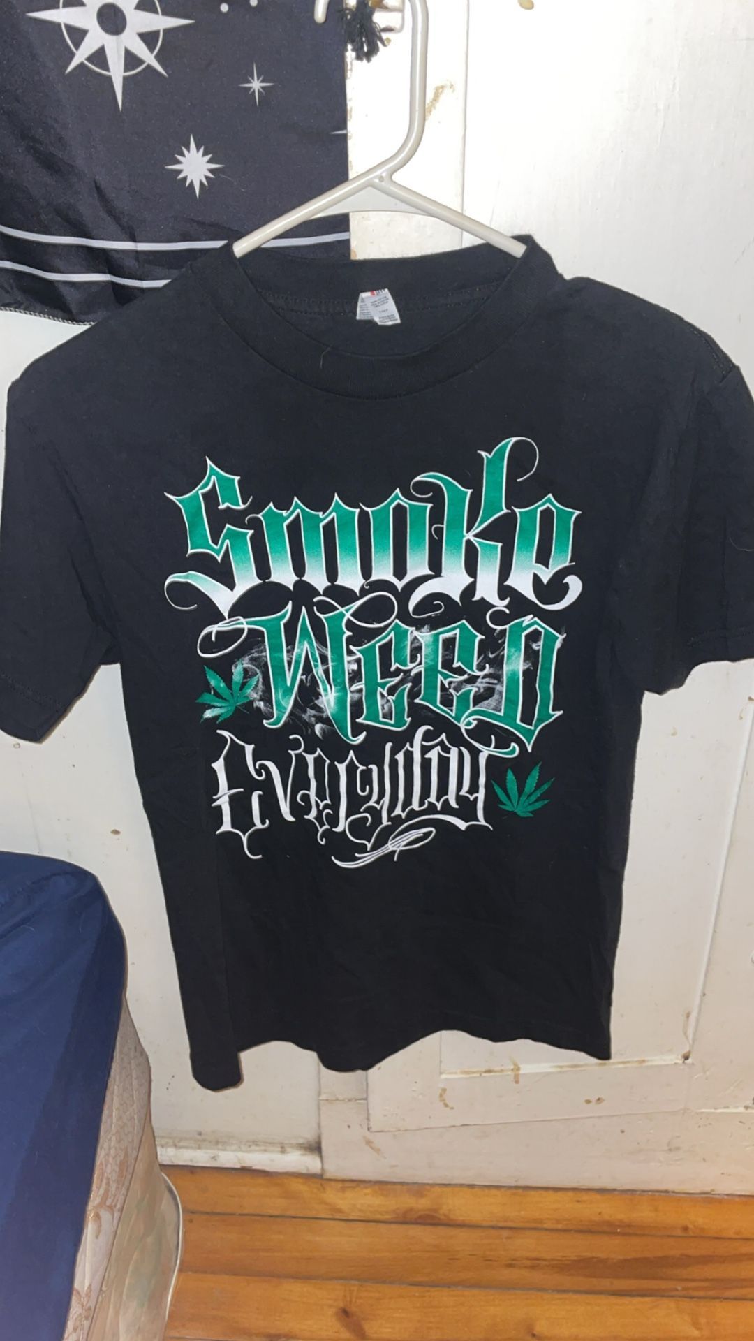 Black Weed Lettering Shirt