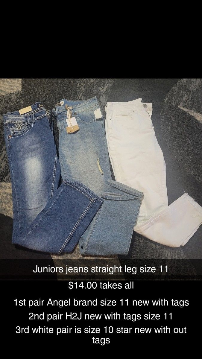 Juniors Size 11 Jeans NEW