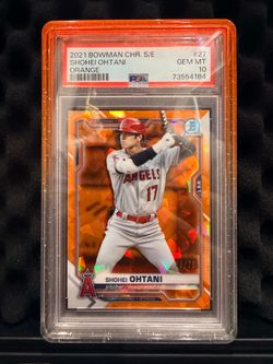 2021 Shohei Ohtani Bowman Chrome /75 PSA 10