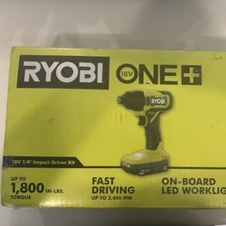 Ryobi Impact Driver Kit 