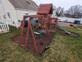 Solid Wood Swing Set