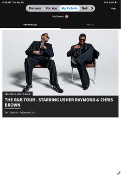 Chris brown and Usher R&B Tour