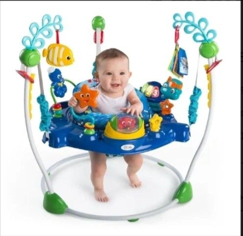 Baby Einstein Neptune's Ocean Discovery Activity Jumper, Ages 6 months +, Max weight 25 lbs., Unisex