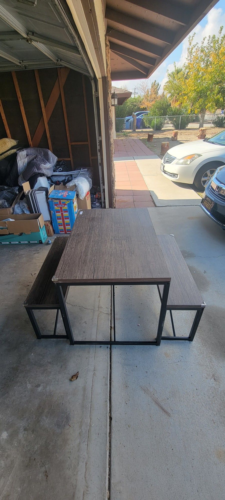 3 Piece Bench Dining Table 