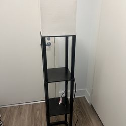 Column Floor Lamp with Shelves