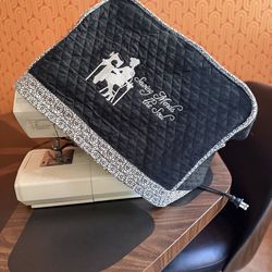 Sewing machine dust cover handmade soft embroidered quilted