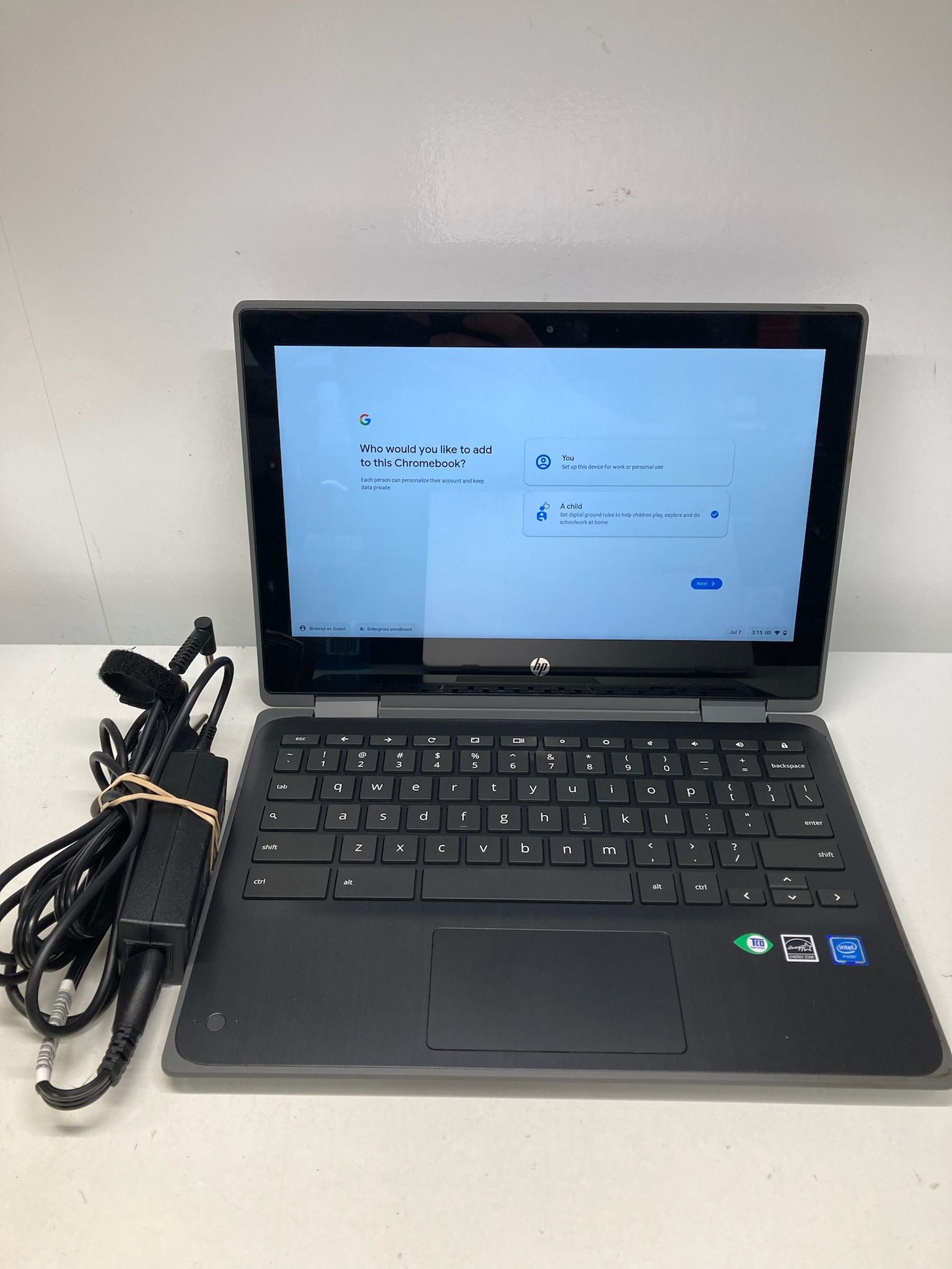 HP Chromebook X360 11 G3 EE Intel Celeron 4GB RAM 32GB SSD Touchscreen Laptop with Charger