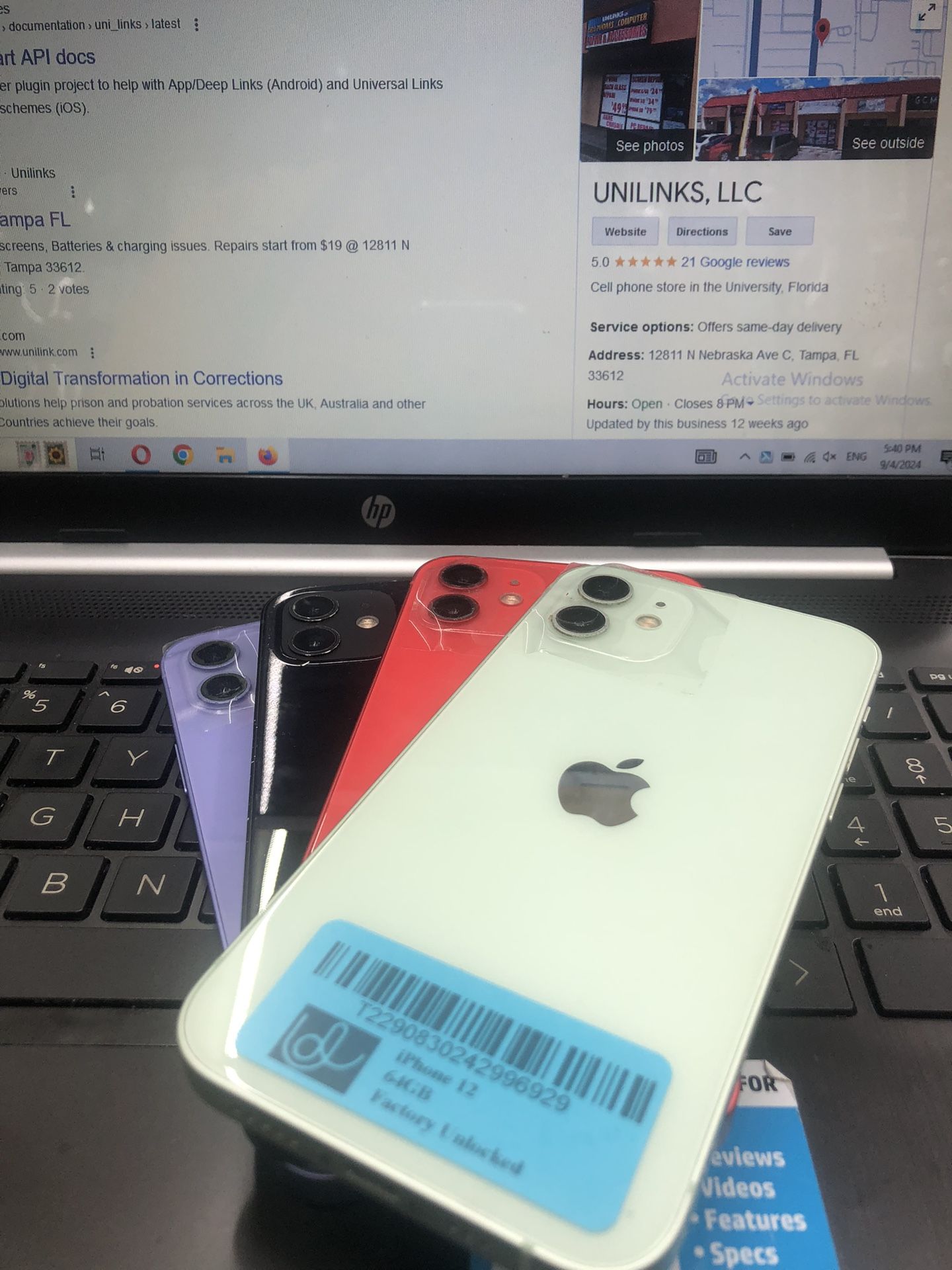 Factory Unlocked 12 Clean Like New With Warranty And Charger Included!