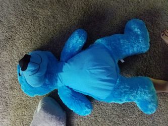 Big blue bear stuffed animal