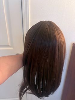 Long Brown Layered Hair Topper
