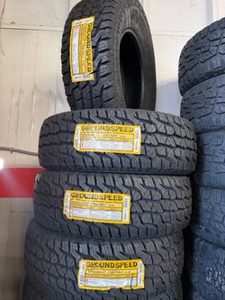 LT 265/70/R17 marca GROUNDSPEED las 4 llantas nuevas instaladas y balanceadas