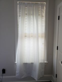 Eclipse White Panel Privacy Lined Curtains 2 Sets