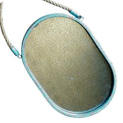 Vintage Rustic Wall Mirror W Rope Handle 15.5x10.5"