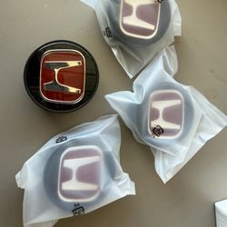 4 Type R Center Caps OEM Honda 44732-S5T-0000