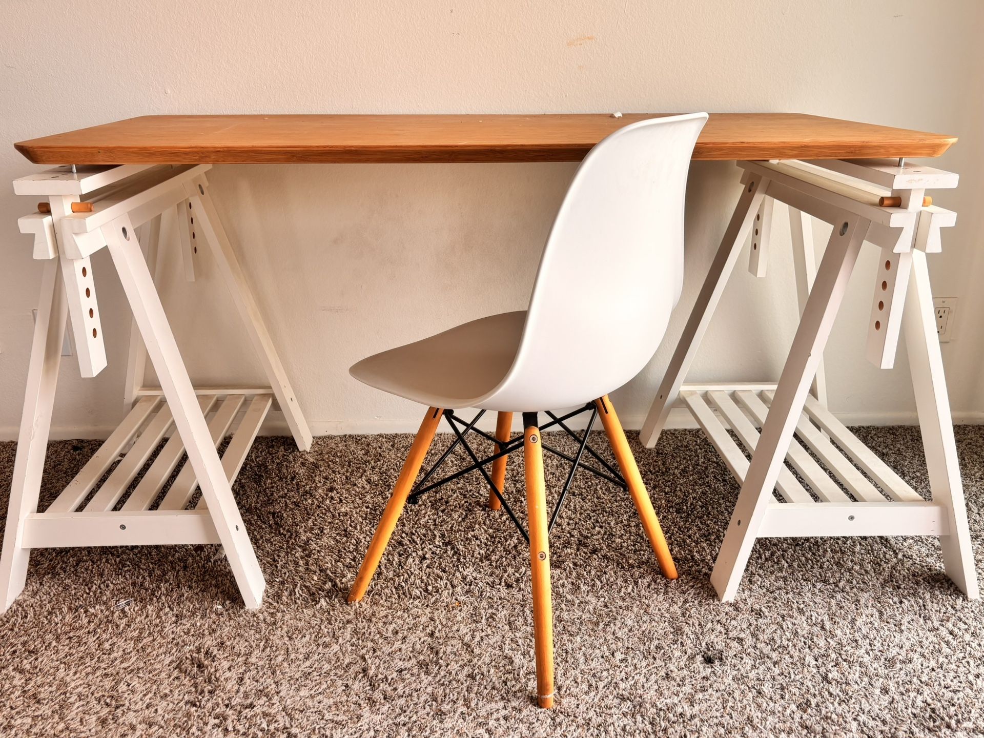 Beautiful Bamboo Desk with Chair