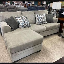 🟠 Dorsten Beige Sofa Couch Chaise By Ashley Signature ☑️ In Stock ✅