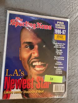 The Sporting News Pro Basketball Yearbook Preview 1996-97 Shaquille O’Neal Cover