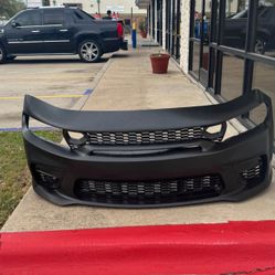 Dodge Charger Srt Wide Body Style Front Bumper For Slim Body 2015-2023