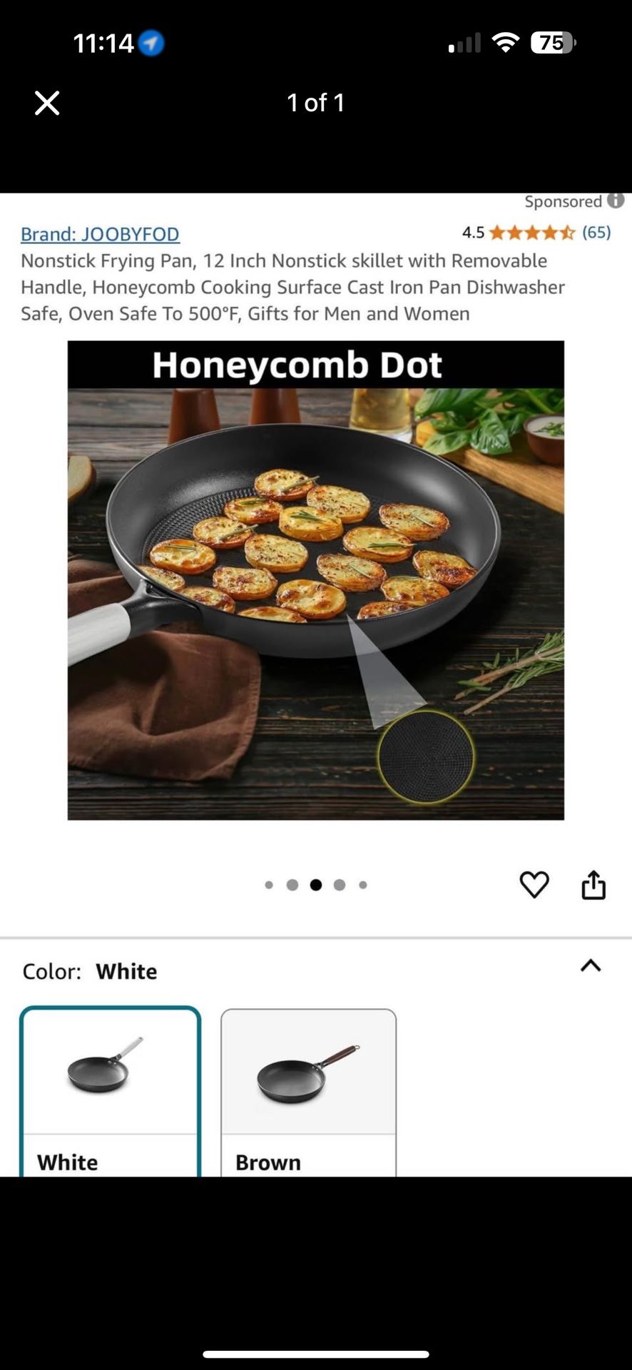 Honeycomb Frying Pan