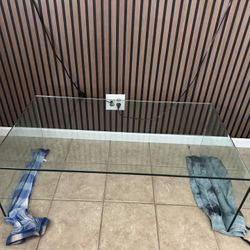Glass coffee table