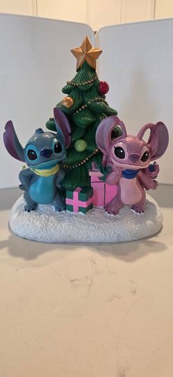 Disney Lilo and Stitch - Stitch and Angel with Christmas tree  figure