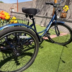 Triciclo VIRIBUS Azul Y Accesorios 