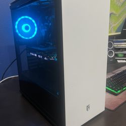 White Custom Built Gaming Pc