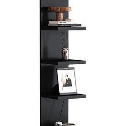 Black Wall 7 Tier Shelves