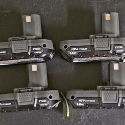 Ryobi 18V 1.5Ah Batteries – Brand New