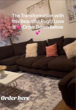 Brown sectional