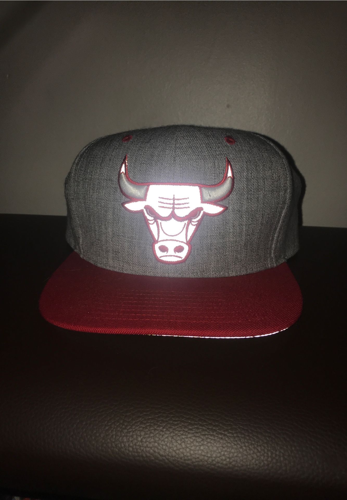 Mitchell & Ness Chicago Bulls Reflective Adjustable Snapback Cap
