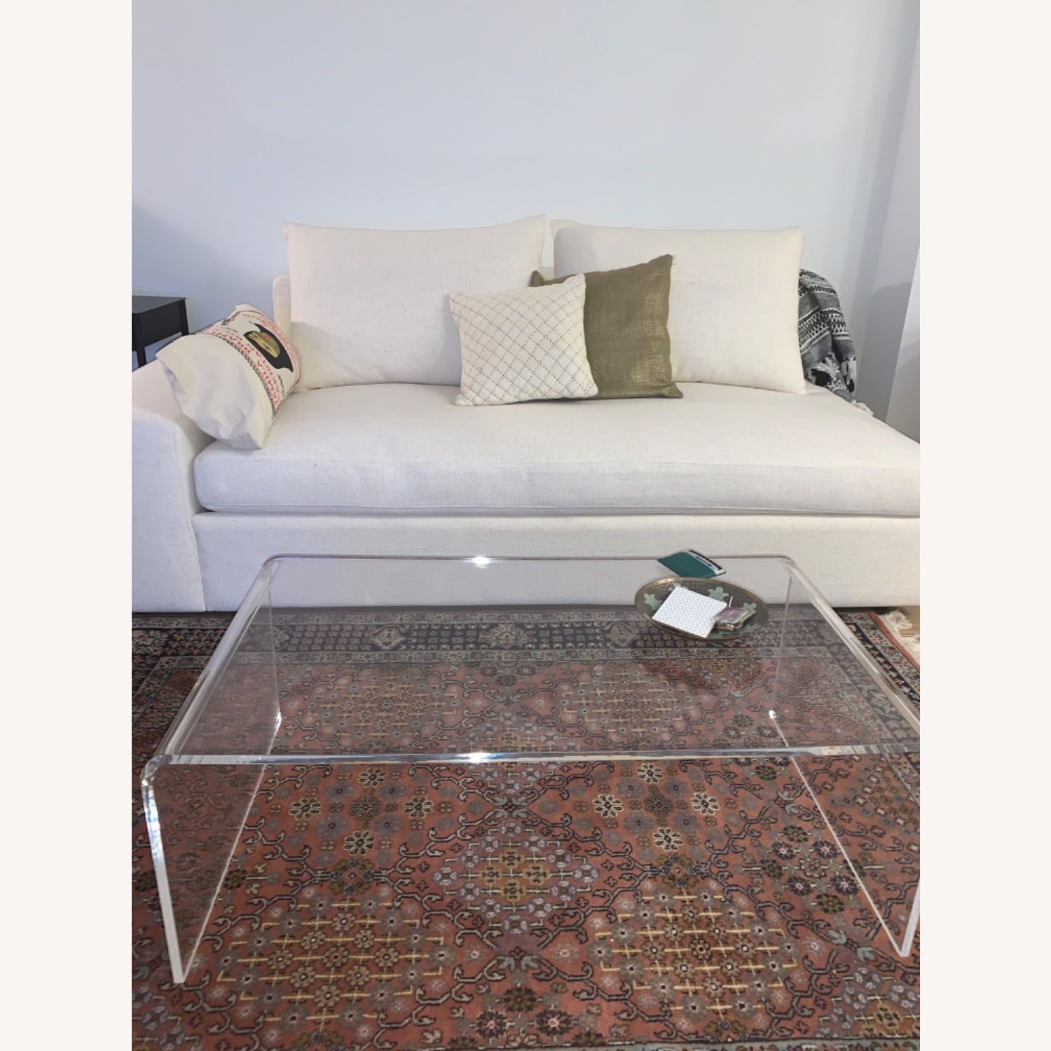 CB2 Peekaboo Clear Acrylic Coffee Table – Modern Transparent