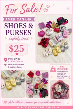 American Girl shoes and purses