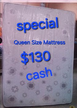 Special Queen Size Mattress Only $130 cash