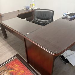 Large Office Desk and Chair 
