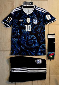 KIDS ARGENTINA MESSI WORLD CUP SOCCER JERSEY