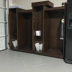 Custom Built Birch Wood Open Closet 